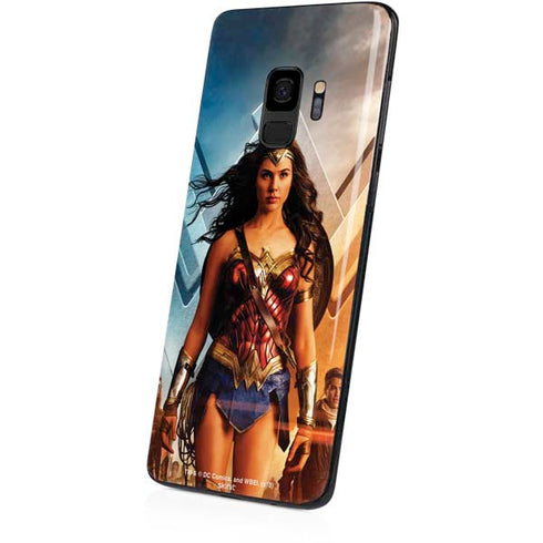 DC Comics Wonder Woman Main characters Poster Galaxy S9 Skin